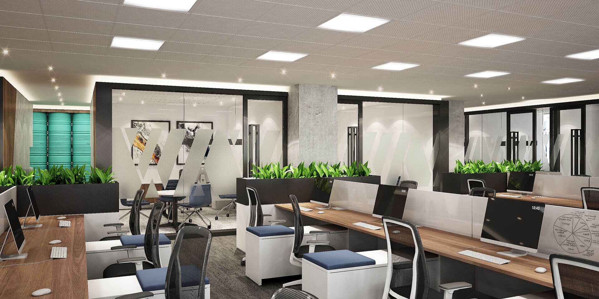ENOC HR Offices Swiss Bureau Interior Design Company Dubai, UAE