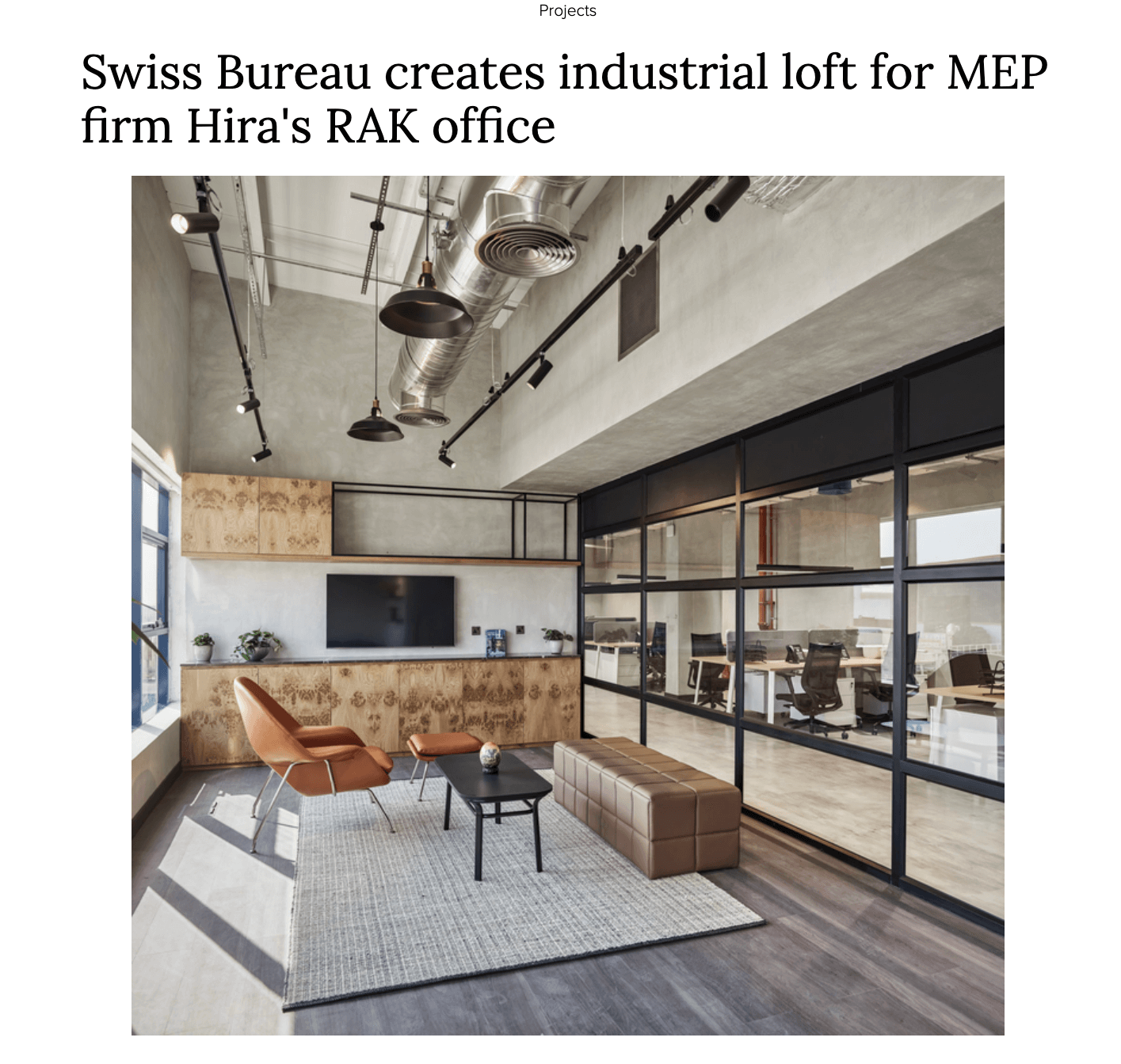 Cid Swiss Bureau Creates Industrial Loft For Mep Firm